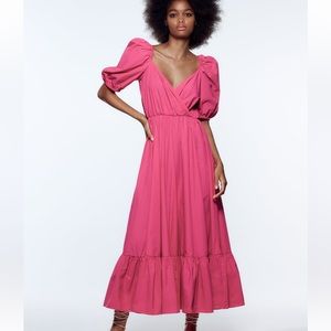 Zara pink maxi dress